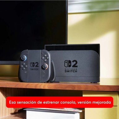 PACK CONSOLA NINTENDO SWITCH 2 NEGRO + JUEGO DONKEY KONG BANANZA - 4