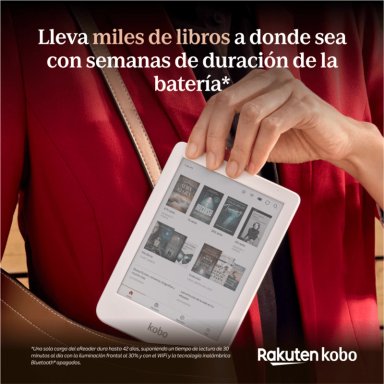 LECTOR E READER KOBO CLARA COLOUR HD 6' WATERPROOF 16GB BLANCO - 3