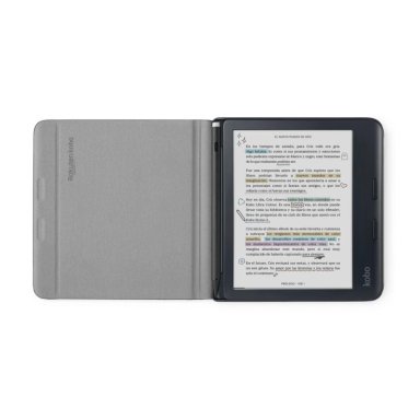 LECTOR E READER KOBO LIBRA COLOUR NEGRO CON FUNDA NOTEBOOK SLEEPCOVER NEGRO - 3