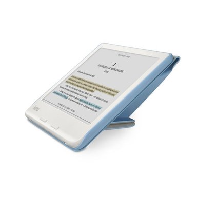 LECTOR E READER KOBO LIBRA COLOUR NEGRO CON FUNDA PREMIUM SLEEPCOVER AZUL - 2