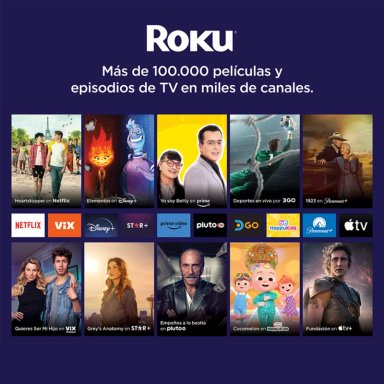 ROKU STREAMER HD 2025 1080P CONTROL POR VOZ NETFLIX DISNEY+ HDMI - NEGRO - 4