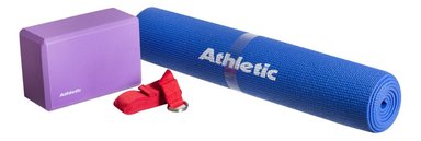 KIT DE YOGA ATHLETIC - COLCHONETA, BLOQUE Y CINTA - 1
