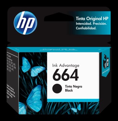 Cartucho de tinta HP 664 negra Original - 1
