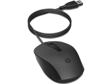 MOUSE HP 150 ALÁMBRICO, NEGRO - 3