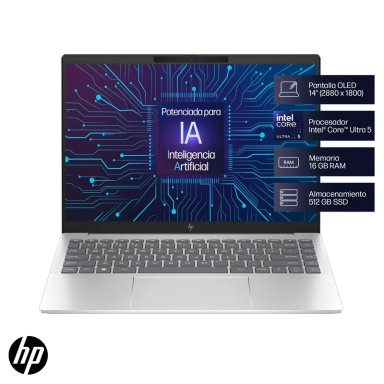 NOTEBOOK HP 14-EW1000LA INTEL CORE ULTRA 5 16GB RAM 512GB SSD - 3