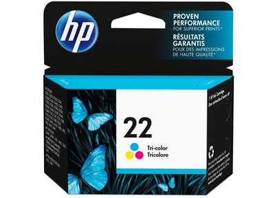 CARTUCHO DE TINTA HP 22 TRICOLOR ORIGINAL - 1