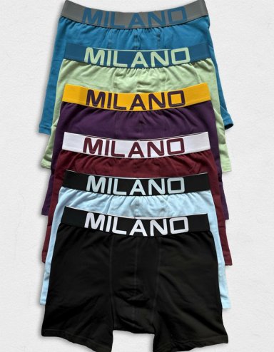 BOXER MILANO HOMBRE 6 UNIDADES M - 1