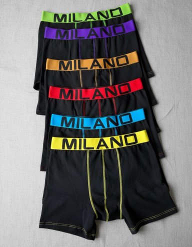 BOXER ALGODON NEGRO 6 UNIDADES XXL - 1