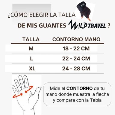 GUANTES PESAS Y ENTRENAMIENTO MICROFIBRA WILD TRAVEL GIMNASIO EJERCICIO - 5