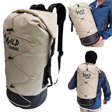 MOCHILA IMPERMEABLE DRYBAG 30L BOLSO SECO OUTDOOR WATERPROOF TIPO ESTANCA WILD TRAVEL - 1