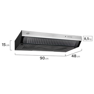 Campana de Cocina Extractora 90cm Double Function FX U6190 - 2