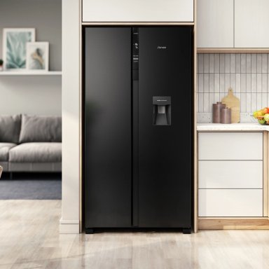 REFRIGERADOR FENSA 436L NO FROST SIDE BY SIDE SFX440B NEGRO - 4