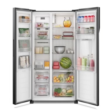 REFRIGERADOR FENSA 436L NO FROST SIDE BY SIDE SFX440B NEGRO - 6