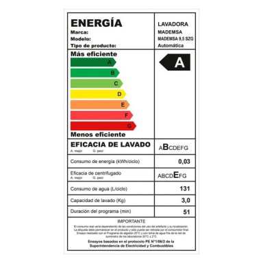 LAVADORA AUTOMATICA 9,5KG FUZZY AUTOMATICO 9,5 SZG GRIS - 3