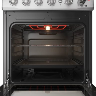 COCINA A GAS FENSA F 3000 RT 4 PLATOS CUBIERTA VIDRIO INOX - 12