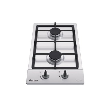 ENCIMERA A GAS LICUADO FENSA 2 PLATOS FCE 2HF GL T ENCENDIDO ELÉCTRICO INOXIDABLE - 1