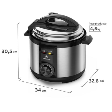 Olla Eléctrica Multicocción Mademsa 5L Temporizador MPC10 - 2
