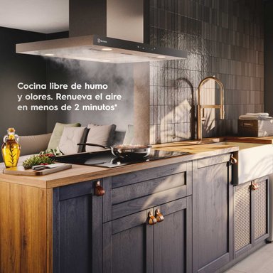 Campana Cocina Decorativa Electrolux Isla 90cm Timer CE9IF - 4