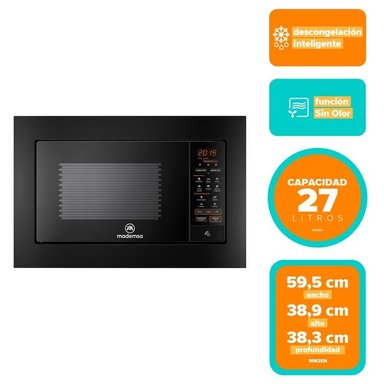 MICROONDAS EMPOTRABLE MADEMSA 27 LITROS DIGITAL MM32EN NEGRO - 5