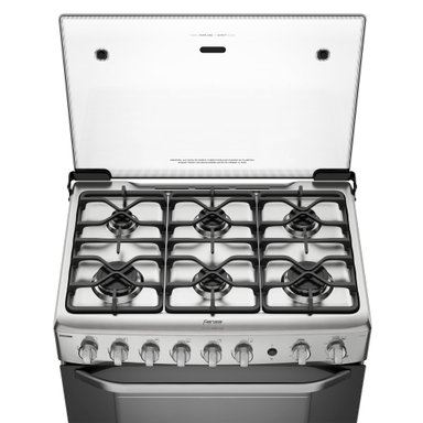 COCINA A GAS 6 PLATOS FENSA VAPORBAKE Y TIMER F 5300 T - 8