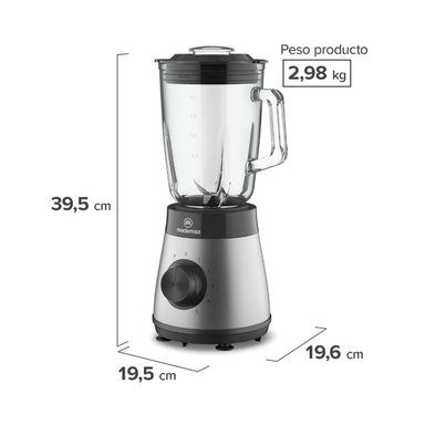 Licuadora Mademsa 1,5L con 5 velocidades 500W MBL50 - 2