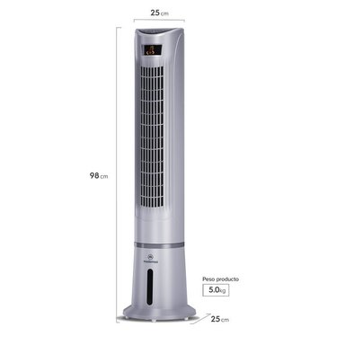 ENFRIADOR DE AIRE DE TORRE MADEMSA 45W CONTROL REMOTO TFM10 - 2
