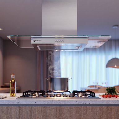 CAMPANA COCINA ISLA DECORATIVA 90CM LUZ LED CE9IX INOX - 5