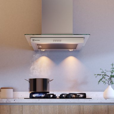 CAMPANA COCINA PARED DECORATIVA 60CM LUZ LED CE6VX INOX - 5