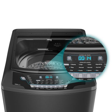 LAVADORA AUTOMATICA 18KG CARGA SUPERIOR PREMIUM CARE 18 ONIX - 12
