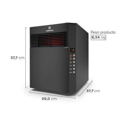 ESTUFA ELE CTRICA MADEMSA INFRARROJA 1500W DIGITAL ECO INF10 - 3