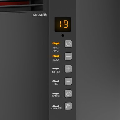 ESTUFA ELE CTRICA MADEMSA INFRARROJA 1500W DIGITAL ECO INF10 - 8