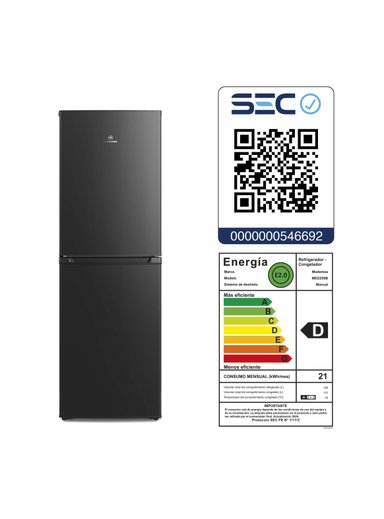 REFRIGERADOR 248L FRIO DIRECTO BOTTOM FREEZER MED250B NEGRO - 10