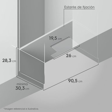 CAMPANA COCINA EXTRACTORA RETRACTIL 90CM LUZ LED DE9RI NEGRA - 4