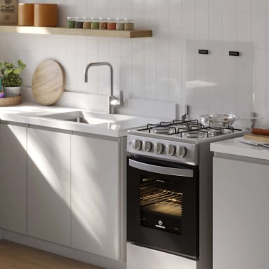 COCINA A GAS 4 PLATOS LIMPIAFACIL Y PARRILLAS ALAMBRON FM4ES - 10
