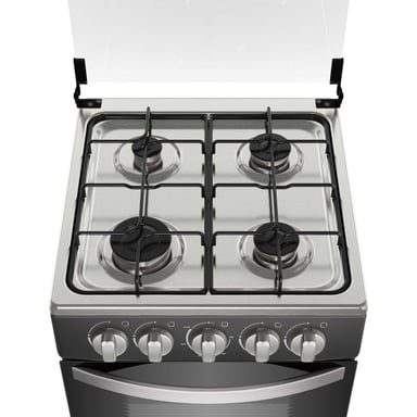 COCINA A GAS 4 PLATOS LIMPIAFACIL Y TAPA VIDRIO FM4LP NEGRA - 7