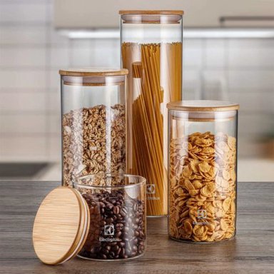 CONTENEDORES DE VIDRIO Y TAPA DE BAMBU ELECTROLUX - 5