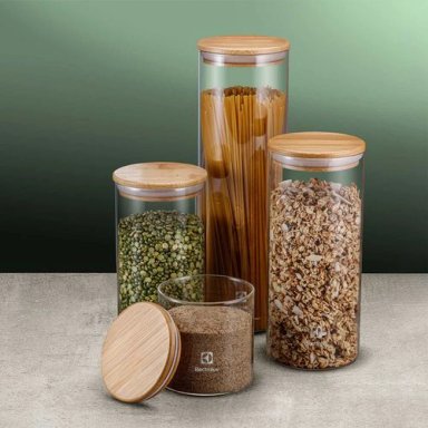 CONTENEDORES DE VIDRIO Y TAPA DE BAMBU ELECTROLUX - 6