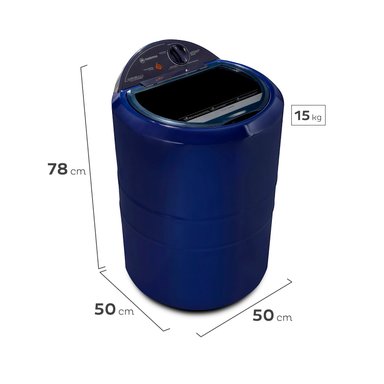 LAVADORA SEMI AUTOMATICA MADEMSA TWISTER 5100 AZUL - 4