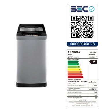 LAVADORA AUTOMATICA 9,5KG FUZZY AUTOMATICO 9,5 SZG GRIS - 7