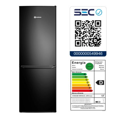 REFRIGERADOR 173L FRÍO DIRECTO BOTTOM FREEZER MED165B - 9