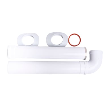 KIT DUCTOS EVACUACION CALEFONT UNIVERSAL TIRO FORZADO 13 LT 80 MM - 1