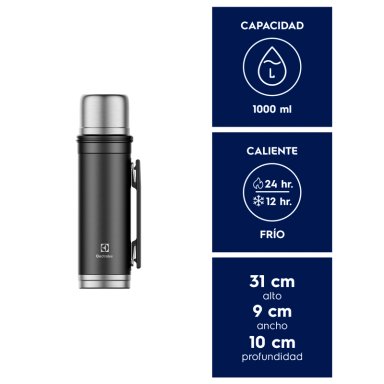 TERMO ELECTROLUX 1 LT  SENSE TO GO NEGRO - 2