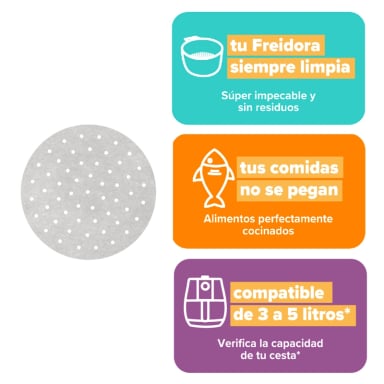 PACK PROTECTORES PAPEL FREIDORA DE AIRE MAF15/50/90 50 UN - 2