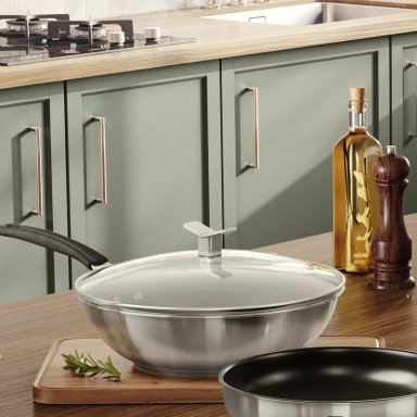 WOK ANTIADHERENTE CON TAPA 28 CM ELECTROLUX - 9