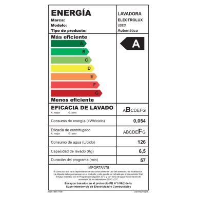 Lavadora Automática 21kg Carga Superior Expert LEB21 Negra - 7