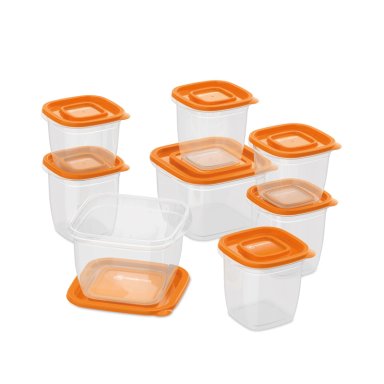 SET CONTENEDORES DE PLASTICO HERMÉTICOS MADEMSA 8 UN - 1