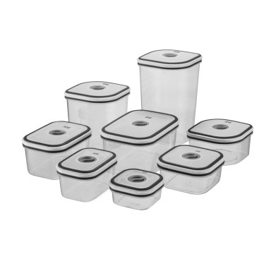 SET CONTENEDORES DE PLASTICO HERMÉTICOS FENSA 8 UN - 1