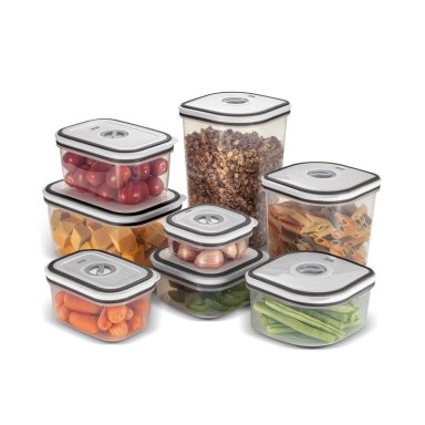 SET CONTENEDORES DE PLASTICO HERMÉTICOS FENSA 8 UN - 5