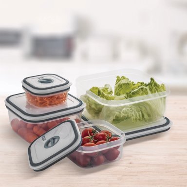SET CONTENEDORES DE PLASTICO HERMÉTICOS FENSA 4 UN - 1