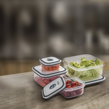 SET CONTENEDORES DE PLASTICO HERMÉTICOS FENSA 4 UN - 5
